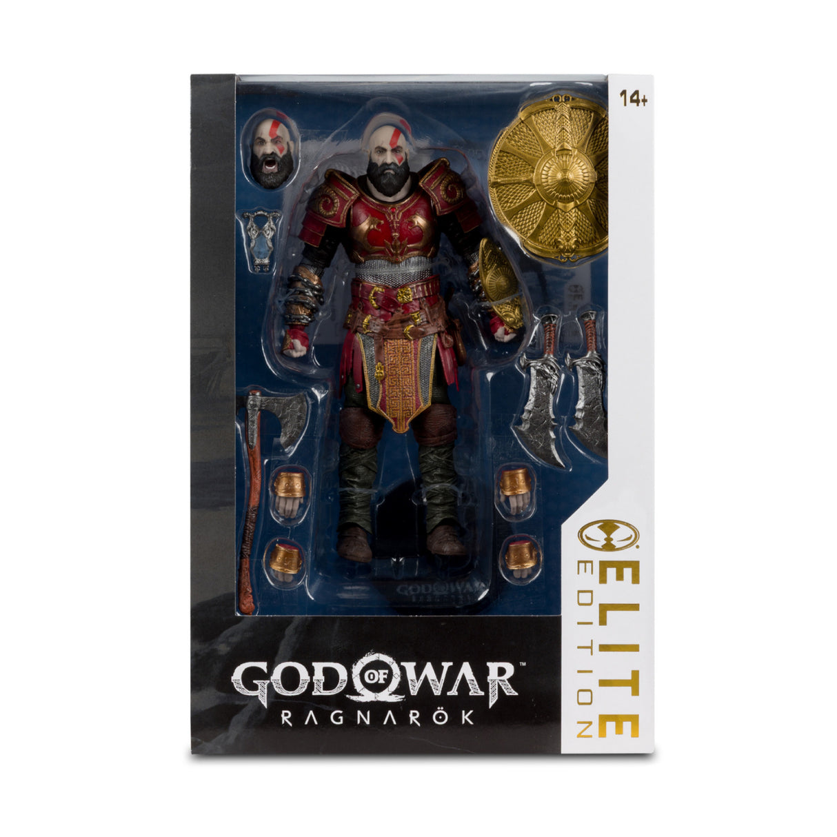 God of War Ragnarok Kratos 7-inch Elite Edition Action Figure with 22 Moving Parts and Accessories