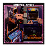 Numskull Quarter Arcades Space Invaders Mini Arcade Bundle with Miniature Bar Stool and Trash Can