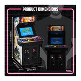 Numskull Quarter Arcades Teenage Mutant Ninja Turtles Mini Arcade Bundle with Bar Stool and Radiator