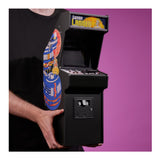 Quarter Arcades Lunar Lander Replica Mini Arcade Machine Bundle with Bar Stool and Radiator