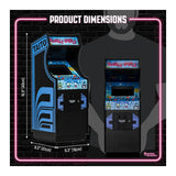 Numskull Quarter Arcades Bubble Bobble Mini Arcade Machine Bundle with Bar Stool and Trash Can