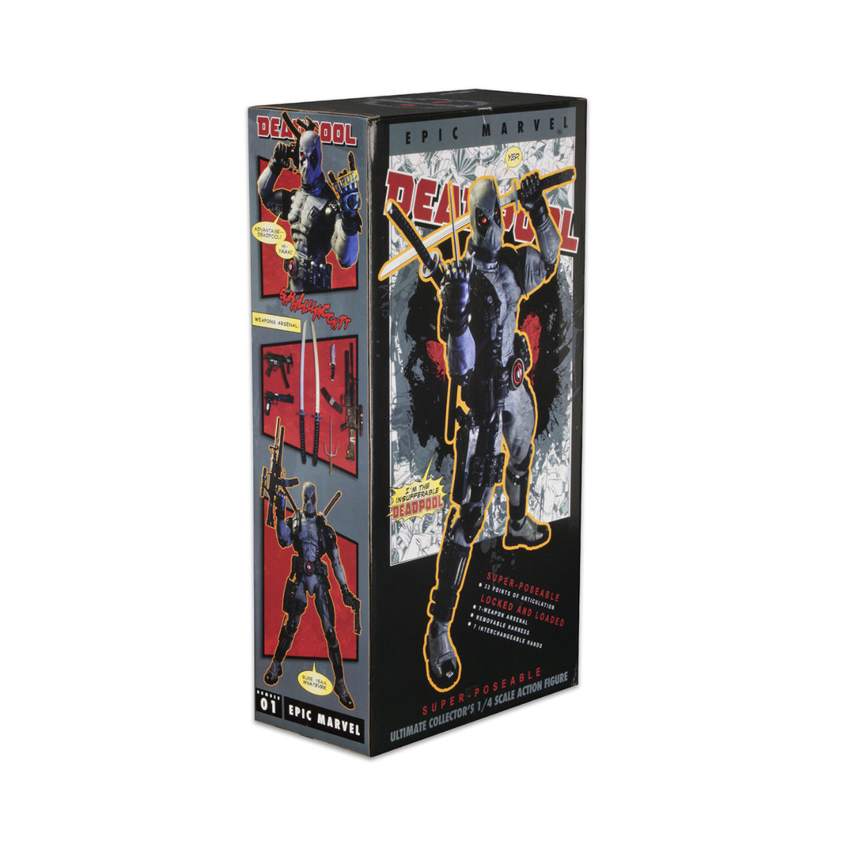 Neca Marvel Classics X-Force Deadpool 1/4 Scale Action Figure