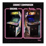 Quarter Arcades Teenage Mutant Ninja Turtles Mini Arcade Bundle with Bar Stool and Gumball Machine