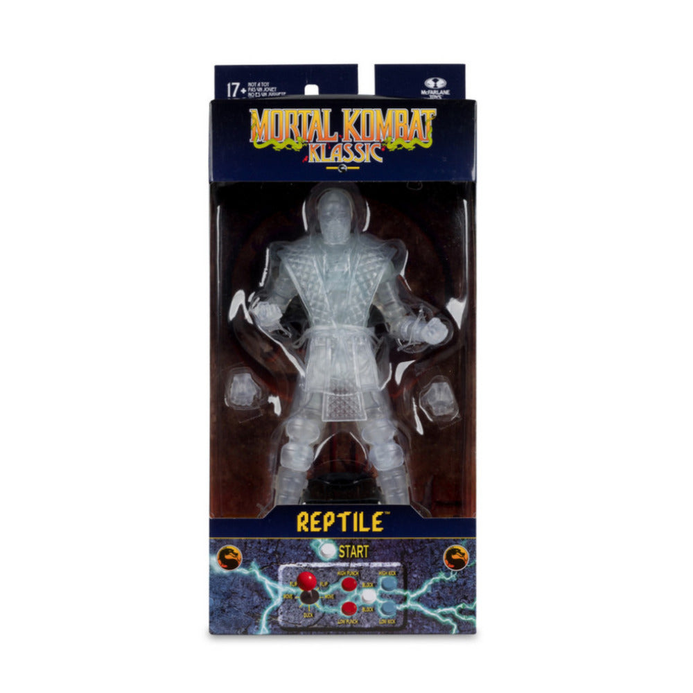 Invisible Reptile Warrior 7-inch Classic Video Game Action Figure with Ultra Articulation and Base