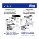 Brother Genuine DR830 Drum Unit - Up to 15,000-Page Yield, Works with TN830 Series Toner Cartridges