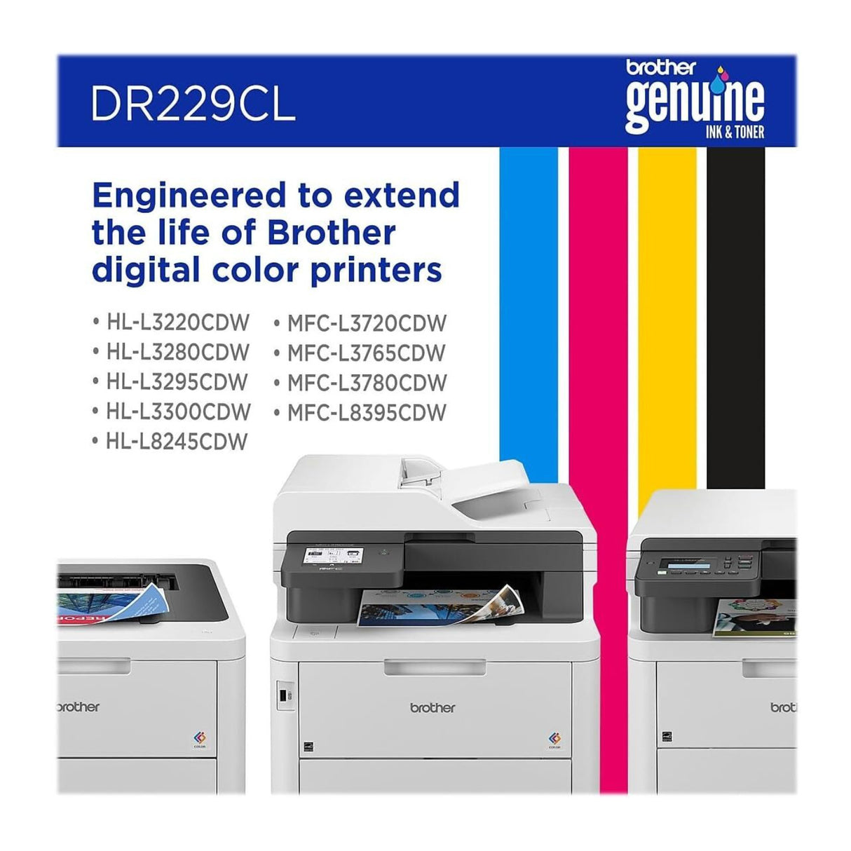Brother Genuine DR229CL Drum Unit for TN229 Series Toner Cartridges