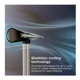 Shark TurboBlade Ultra-Customizable Bladeless Tower Fan with Magnetic Remote (Charcoal)