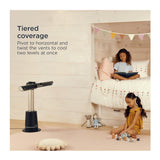 Shark TurboBlade Ultra-Customizable Bladeless Tower Fan with Magnetic Remote (Charcoal)