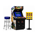 Quarter Arcades Teenage Mutant Ninja Turtles Mini Arcade Bundle with Bar Stool and Gumball Machine