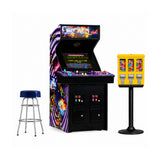 Quarter Arcades Teenage Mutant Ninja Turtles in Time Mini Arcade with Bar Stool and Gunball Machine