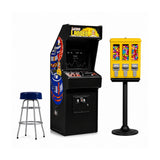 Quarter Arcades Lunar Lander Replica Mini Arcade Machine Bundle with Bar Stool and Gumball Machine