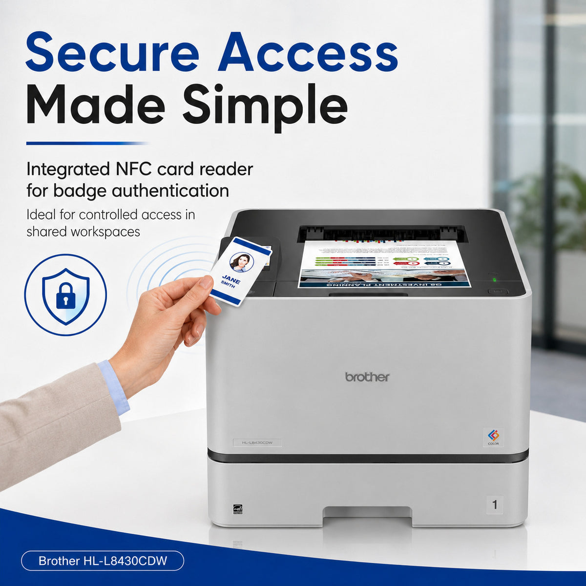 Brother HL-L8430CDW Business Color Laser Printer Bundle with Accessories