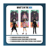 Dandadan 7-inch Action Figure Bundle with Okarun School Uniform, Okarun Transformed, and Momo Ayase
