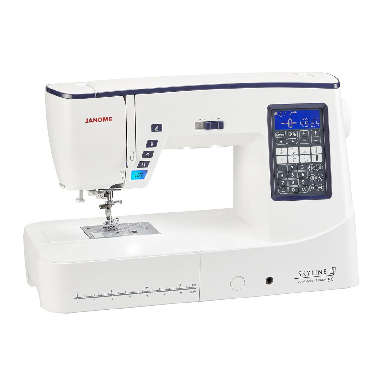 Janome Skyline S6 Anniversary Edition 196-Stitch Computerized Sewing and Quilting Machine