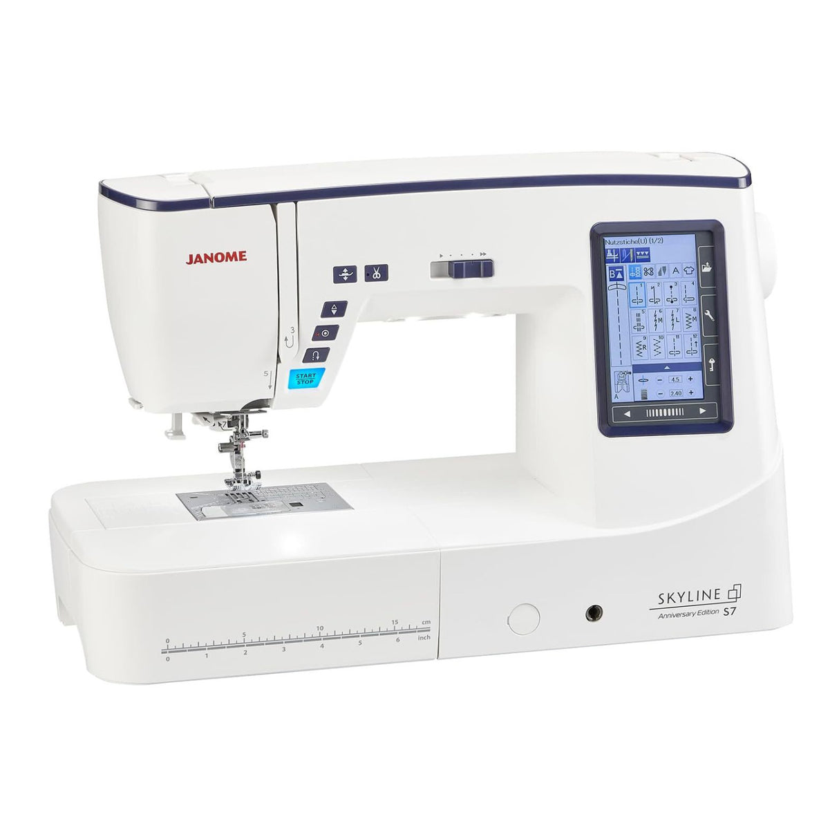 Janome Skyline S7 Anniversary Edition 350-Stitch Computerized Sewing and Quilting Machine