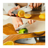 Klaus Meyer Empira Damascus 5 Piece Kitchen Knife Block Set