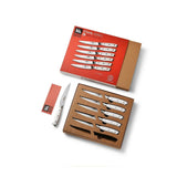 Klaus Meyer Stahl 6 Piece Steak Knives Set (White)