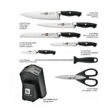 Klaus Meyer Heritage 8 Piece Kitchen Knife Block Set