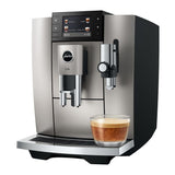 JURA E8 Automatic Coffee Machine with 27 Specialties (Midnight Silver)