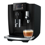 JURA E8 Automatic Coffee Machine with 27 Beverage Specialties (Piano Black)