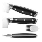 Klaus Meyer Stahl 19 Piece German Steel Kitchen Knife Block Set (Black)