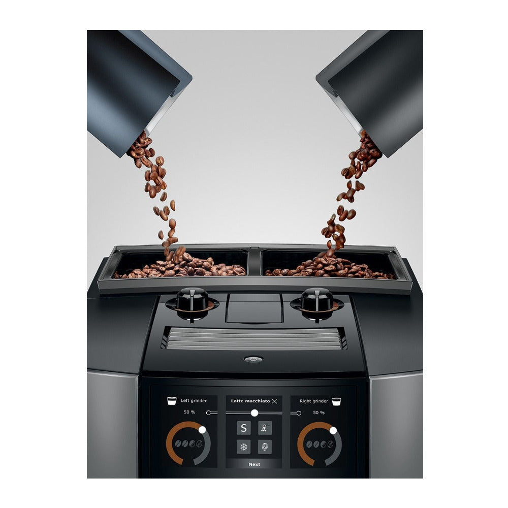 JURA J10 Twin Automatic Coffee Machine, 46 Specialties (Diamond Oynx)