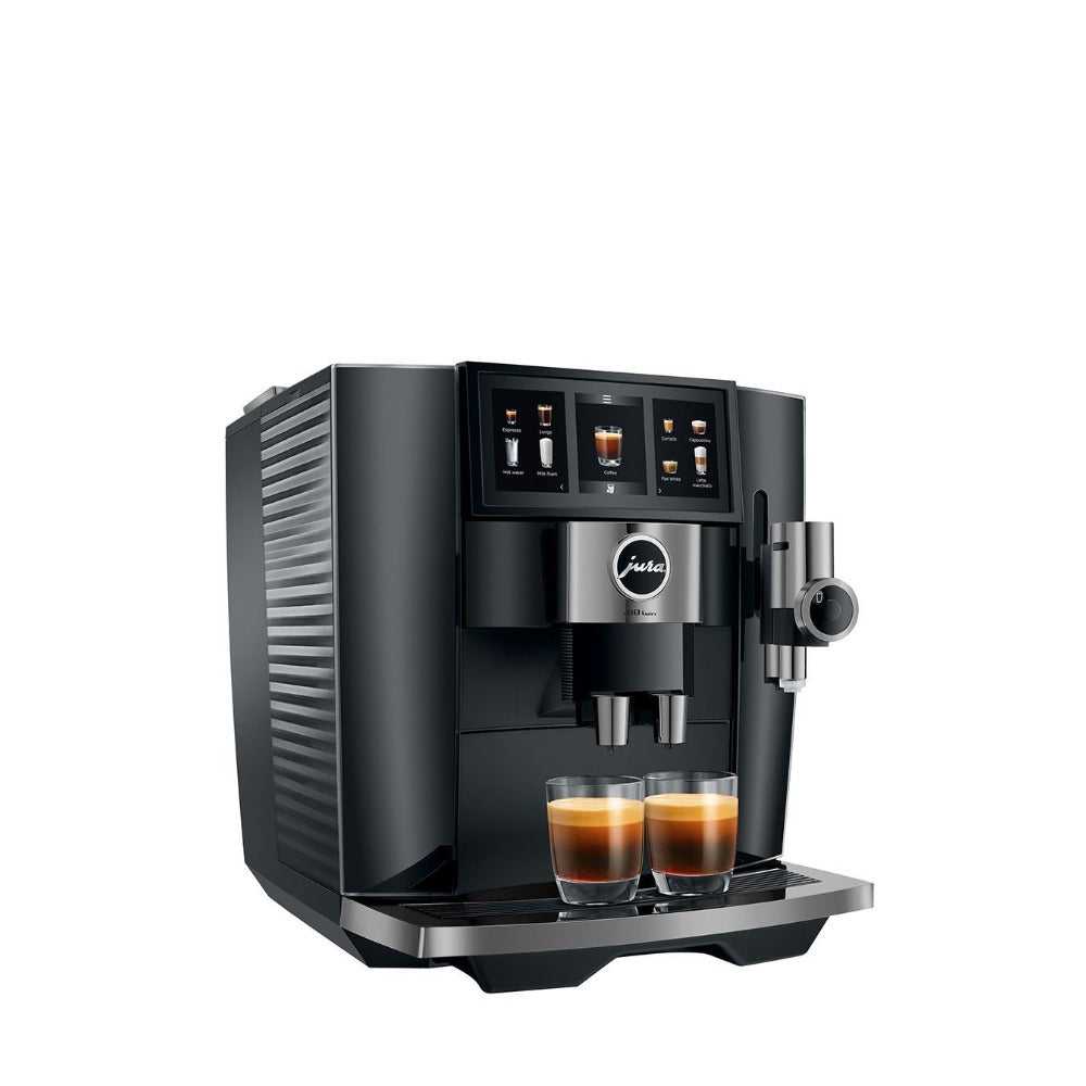 JURA J10 Twin Automatic Coffee Machine with Dual Grinders (Diamond Black)