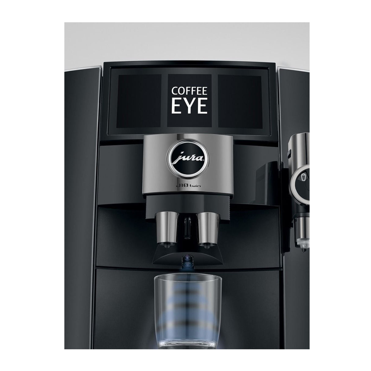 JURA J10 Twin Automatic Coffee Machine with Dual Grinders (Diamond Black)