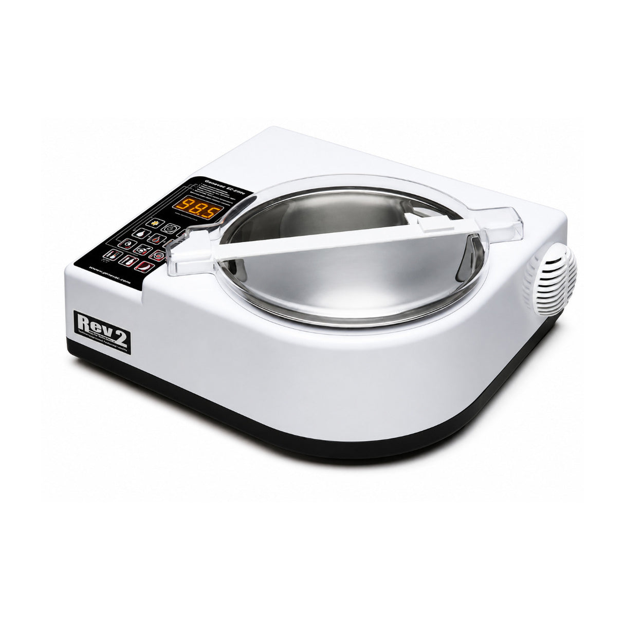 ChocoVision Revolation 2 Chocolate Automatic Tempering Machine with 1.5 lbs Capacity (White)