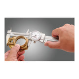 Starrett 3202-6 Dial Caliper with Adjustable Bezel, 0-6 Inch Range, and .001 Inch Grad)