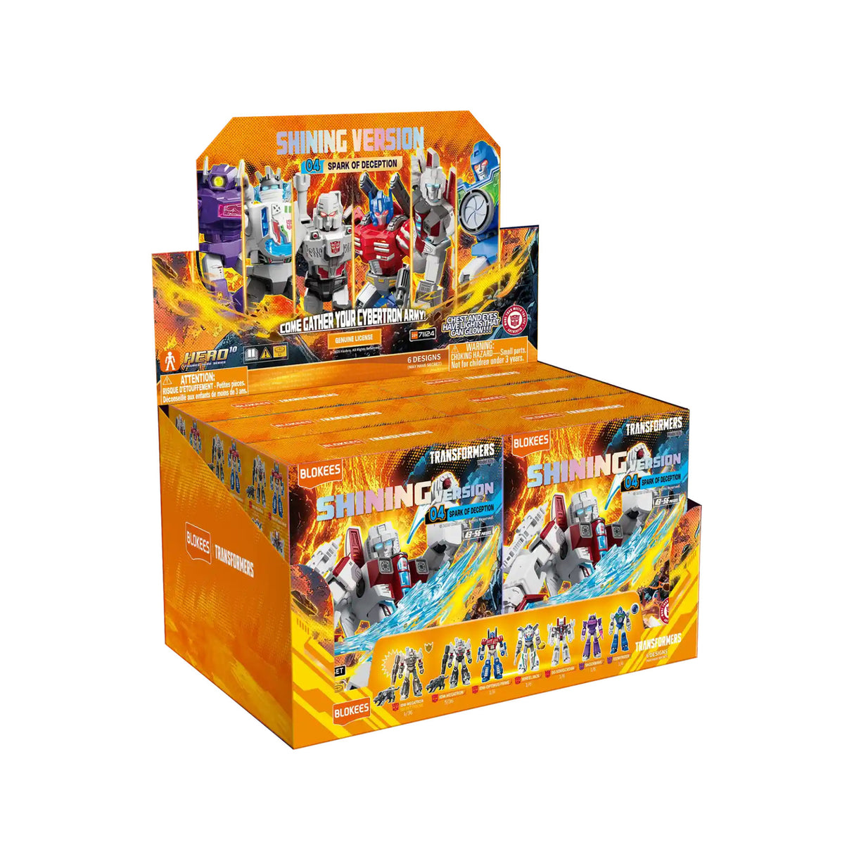 Blokees Transformers Shining Version 04 Spark of Deception Assembly Character Figures (6 Pack)