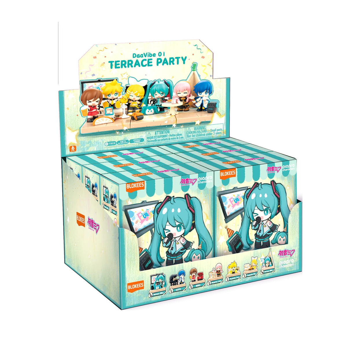 Blokees Hatsune Miku DaaVibe 01 Terrace Party Model Kits (6 Mystery Boxes)