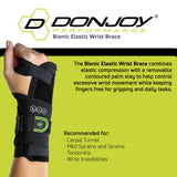 DonJoy Performance Bionic Elastic Wrist Brace (Right/Slime Green/Medium-Large)