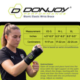 DonJoy Performance Bionic Elastic Wrist Brace (Right/Slime Green/Medium-Large)