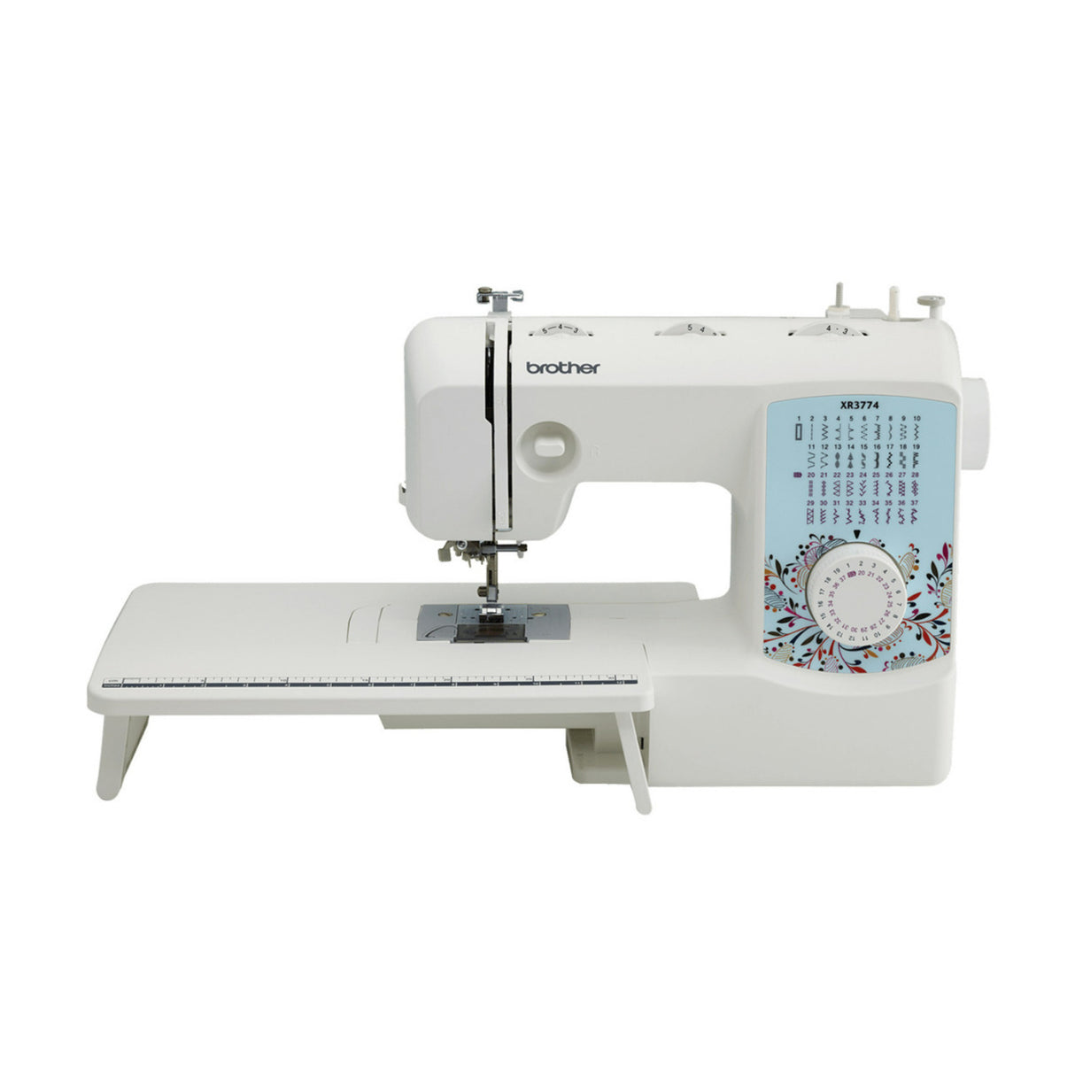 Brother XR3774 Wide Table Sewing and Quilting Machine Bundle with 32-Spools Polyester Thread Kit