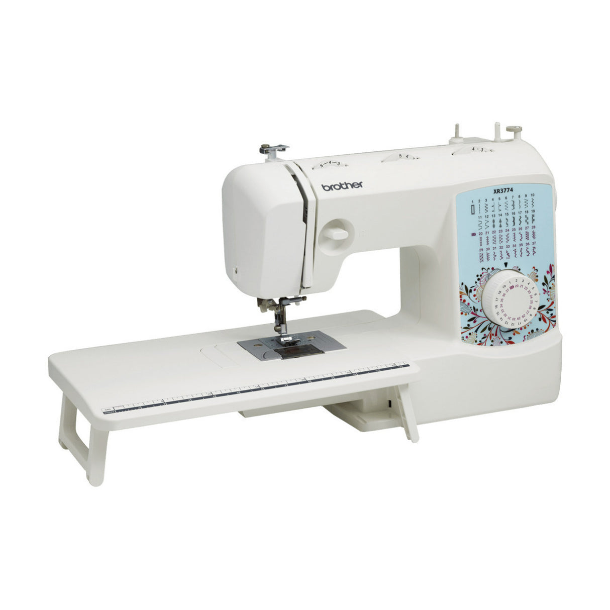 Brother XR3774 Wide Table Sewing and Quilting Machine Bundle with 32-Spools Polyester Thread Kit