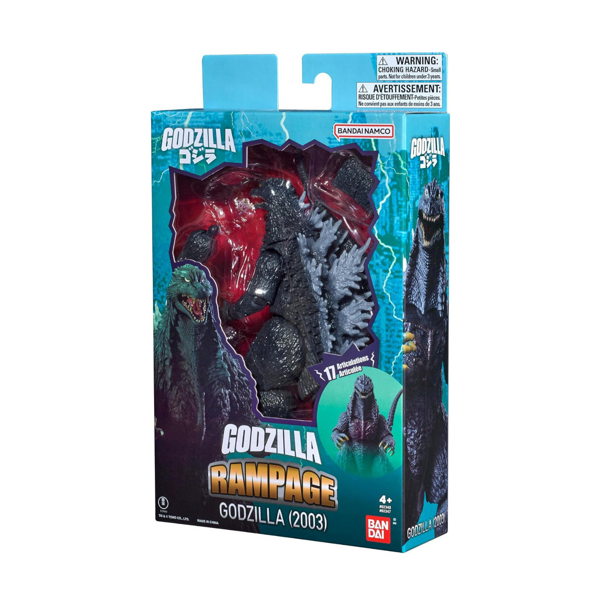 Bandai Godzilla 2003 6-inch Scale Action Figure with 17 Articulation Points and Detailed Sculpting