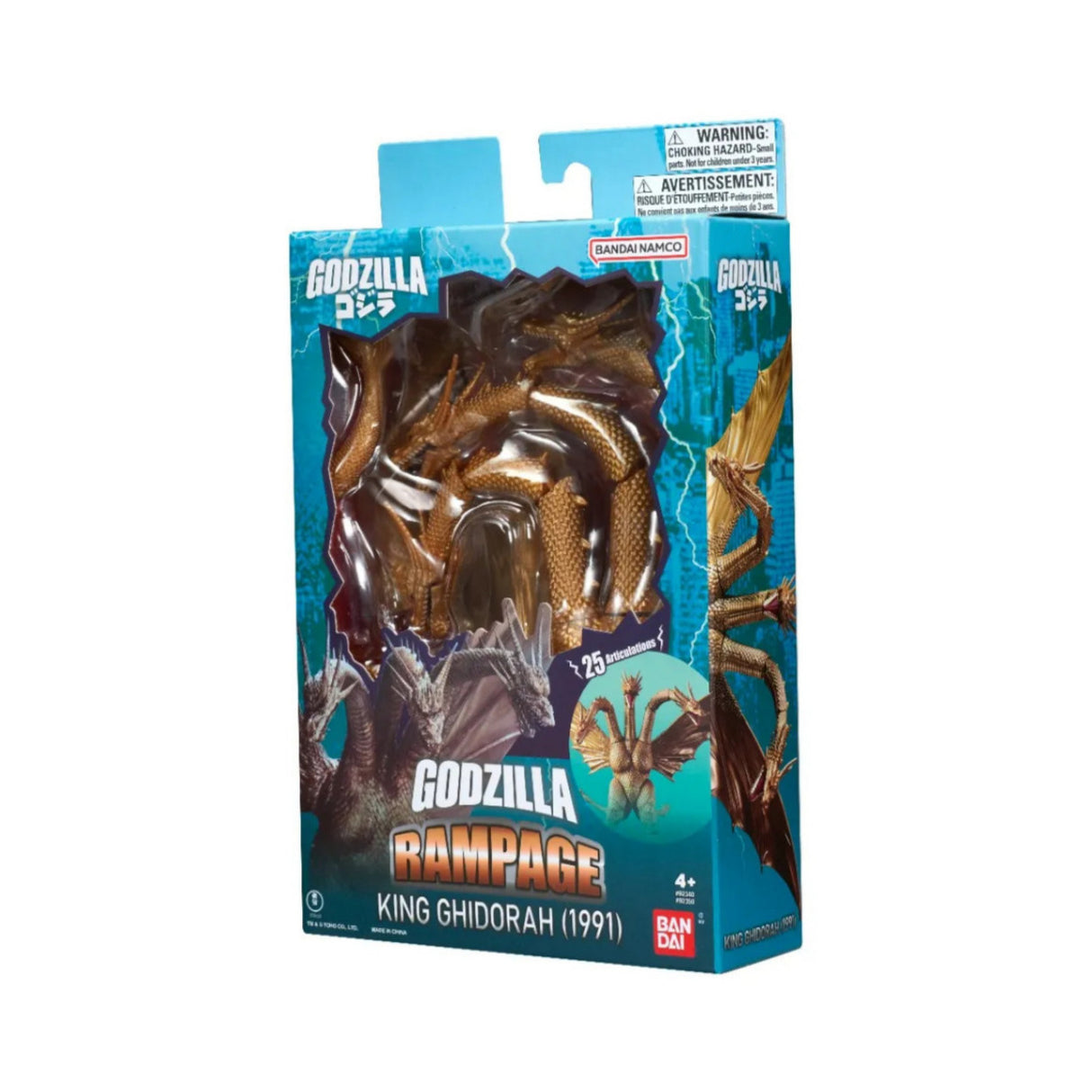 Bandai King Ghidorah 1991 6-inch Action Figure with 25 Articulation Points and PVC Construction