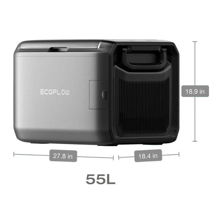 EcoFlow GLACIER Classic 55L Portable Refrigerator with Dual Temperature Zones