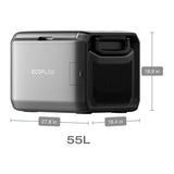 EcoFlow GLACIER Classic 55L Portable Refrigerator with Dual Temperature Zones