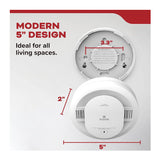 Kidde 20SD10 Photoelectric Smoke Alarm, 10 Year Battery, 85 dB Alert (1 Pack)