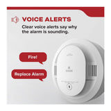 Kidde 20SD10-V Smoke Detector, Sealed 10 Year Battery, Voice Alerts (1 Pack)