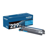 Brother TN229XLC High Yield Toner Cartridge for Select Color Printers (Cyan)