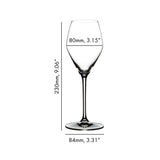 RIEDEL Extreme Rosé / Champagne Glasses with Diamond Shaped Bowls and 4.23 oz Capacity (2-Pack)