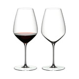 RIEDEL Veloce Syrah/Shiraz Clear Crystal Wine Glasses with 4.23 oz Capacity (2-Pack)
