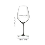 RIEDEL Veloce Syrah/Shiraz Clear Crystal Wine Glasses with 4.23 oz Capacity (2-Pack)