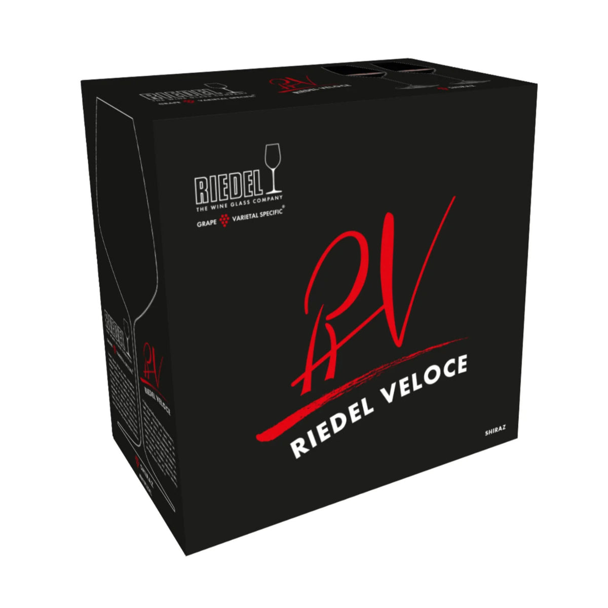 RIEDEL Veloce Syrah/Shiraz Clear Crystal Wine Glasses with 4.23 oz Capacity (2-Pack)