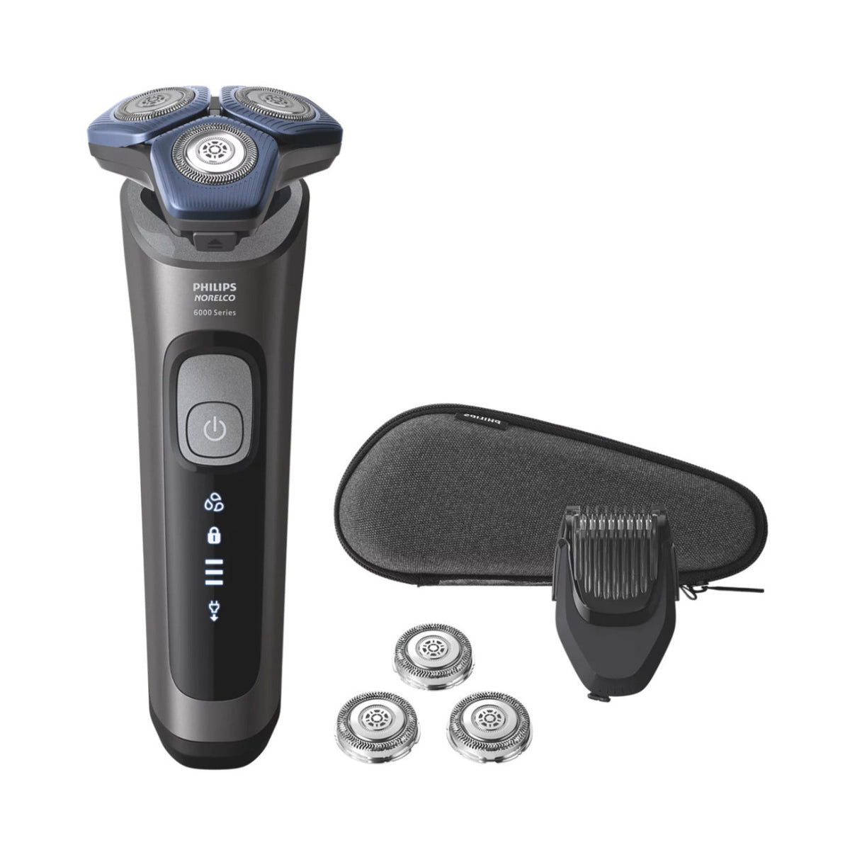 Philips Norelco 6800 Wet and Dry Electric Shaver with SenseIQ Technology and SkinProtect Blades