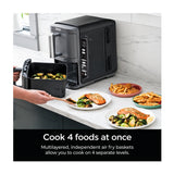 Ninja DoubleStack XL Smart 10 Qt Air Fryer with Integrated Foodi Smart Thermometer (Deep Gray)