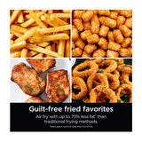 Ninja DoubleStack XL Smart 10 Qt Air Fryer with Integrated Foodi Smart Thermometer (Deep Gray)